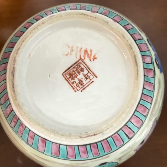 Vtg Antique CHINESE Asian Porcelain VASE Ginger Jar FAMILLE VERTE Children QING - Picture 9 of 13